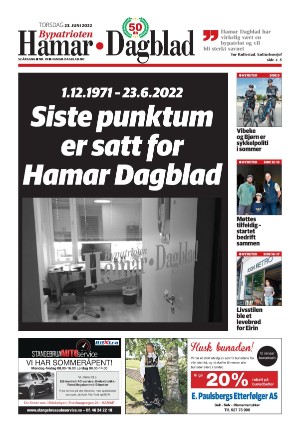 Hamar Dagblad 23.06.22
