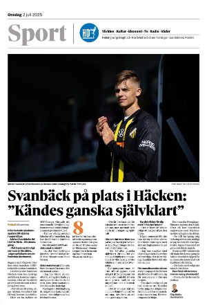 Helsingborgs Dagblad Section B 2025-07-02