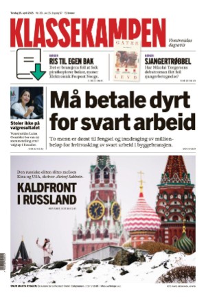 Klassekampen 15.04.25