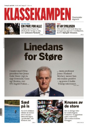 Klassekampen 22.04.25