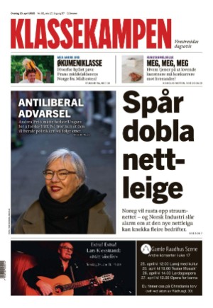 Klassekampen 23.04.25