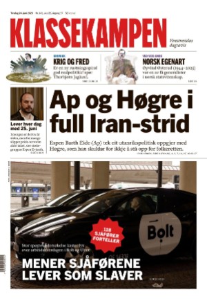 Klassekampen 24.06.25