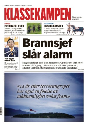 Klassekampen 22.07.25