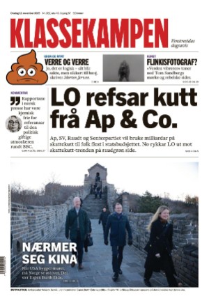 Klassekampen 12.11.25
