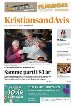 Kristiansand Avis 07.09.17