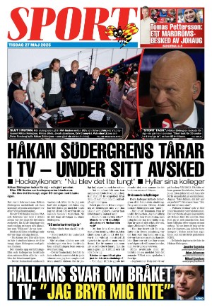 Kvällsposten Sport 2025-05-27