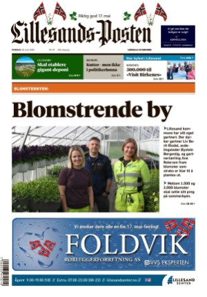 Lillesands-Posten 16.05.25