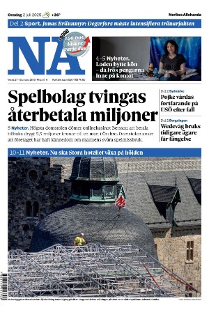 Nerikes Allehanda 2025-07-02