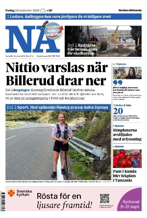 Nerikes Allehanda 2025-09-19