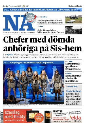 Nerikes Allehanda 2025-11-07