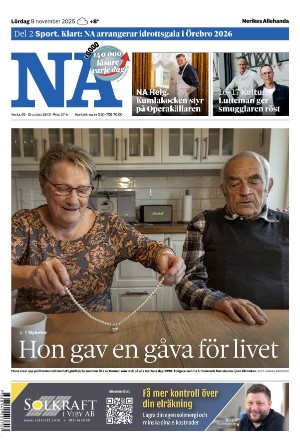 Nerikes Allehanda 2025-11-08