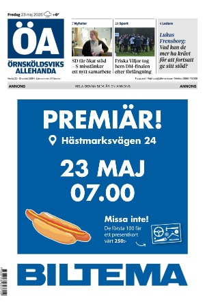 Örnsköldsviks Allehanda 2025-05-23