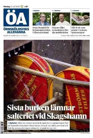 Örnsköldsviks Allehanda 2025-07-21