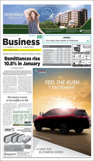 The Philippine Star Business section 3/16/18