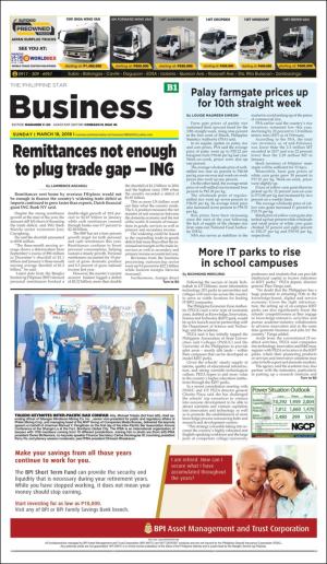 The Philippine Star Business section 3/18/18