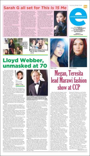 The Philippine Star Entertainment 1st Section 3/23/18