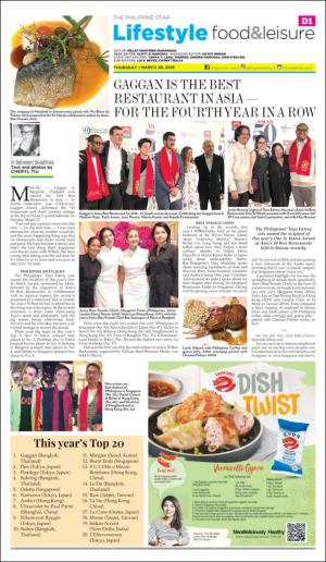 The Philippine Star Entertainment 1st Section 3/29/18