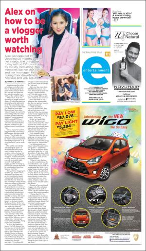 The Philippine Star Entertainment 2nd Section 3/14/18