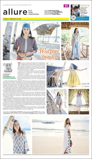 The Philippine Star Sunday Lifestyle 1st  2/18/18