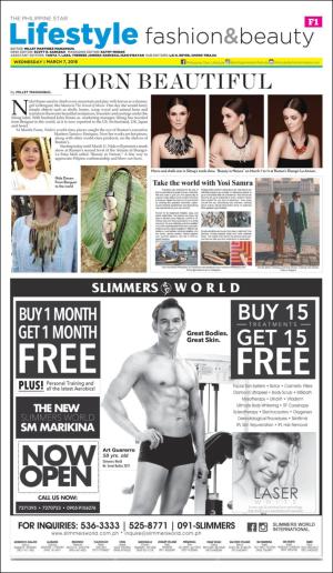 The Philippine Star Sunday Lifestyle 1st  3/7/18