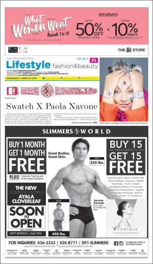 The Philippine Star Sunday Lifestyle 1st  3/14/18
