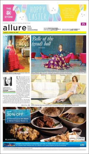The Philippine Star Sunday Lifestyle 1st 3/25/18