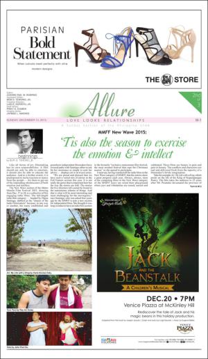 The Philippine Star Sunday Lifestyle 8th 12/13/15