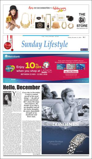 The Philippine Star Sunday Lifestyle 8th 12/11/16