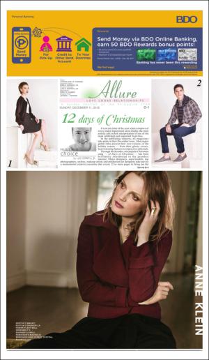 The Philippine Star Allure 2nd Section 12/11/16