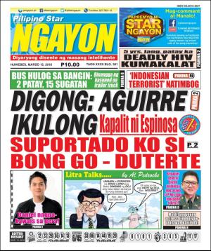 Pilipino Star Ngayon 3/15/18