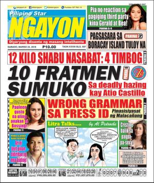 Pilipino Star Ngayon 3/24/18