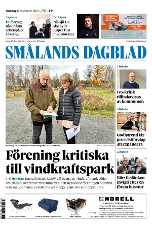 Smålands Dagblad 2025-11-06