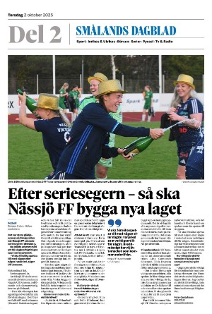 Smålands Dagblad Del2 2025-10-02