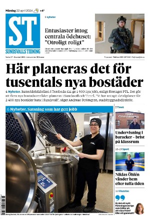Sundsvalls Tidning 2024-04-22