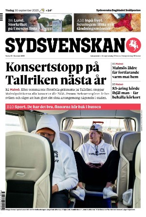 Sydsvenska Dagbladet - Malmø 2025-09-30