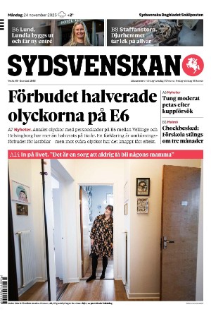 Sydsvenska Dagbladet - Malmø 2025-11-24
