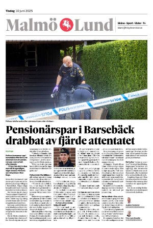 Sydsvenska Dagbladet - Malmø Section B 2025-06-10