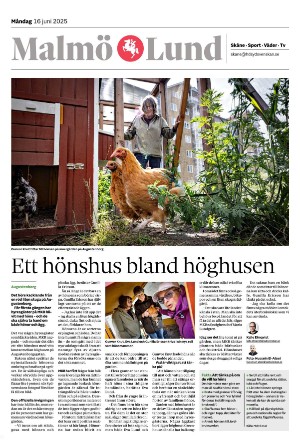 Sydsvenska Dagbladet - Malmø Section B 2025-06-16