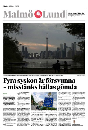 Sydsvenska Dagbladet - Malmø Section B 2025-06-17