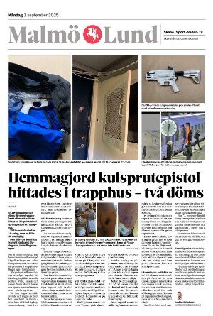 Sydsvenska Dagbladet - Malmø Section B 2025-09-01