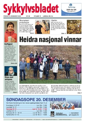 Sykkylvsbladet 18.12.20
