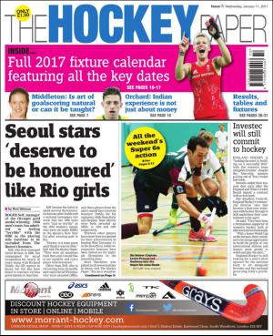 The Hockey Paper 1/11/17