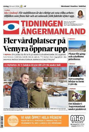 Tidningen Ångermanland 2024-03-30