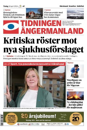 Tidningen Ångermanland 2024-04-16