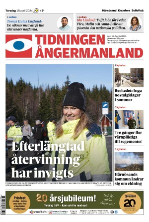 Tidningen Ångermanland 2024-04-18