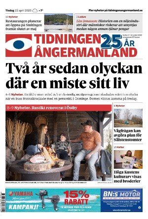 Tidningen Ångermanland 2025-04-22