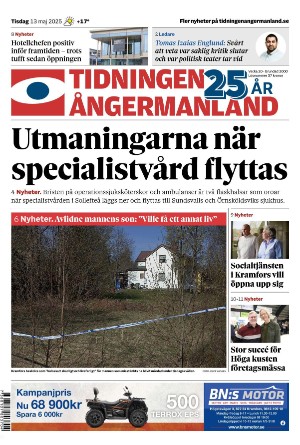 Tidningen Ångermanland 2025-05-13