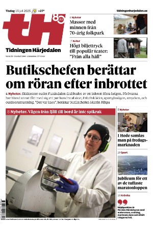 Tidningen Härjedalen 2025-07-15