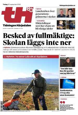 Tidningen Härjedalen 2025-09-30