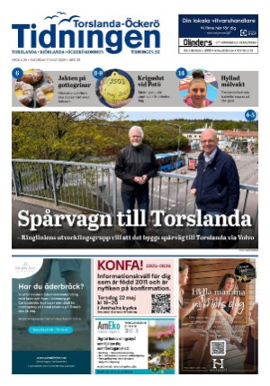 Förstasida Torslanda-Öckerötidningen